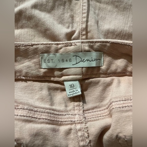 Cato Baby Pink Knee Length Denim Jean Skirt with Pockets - Picture 3 of 4